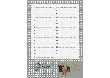 Calendrier Anniversaires Perpetuel Cadeau Anniversaire Bloc 14 Pa