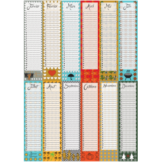 Calendrier Anniversaires Poster Calendrier Perpetuel Filf