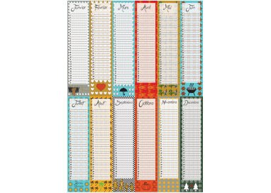Grand Calendrier Perpetuel Anniversaire Poster Grand Calendrier Perpetuel Anniversaire Poster