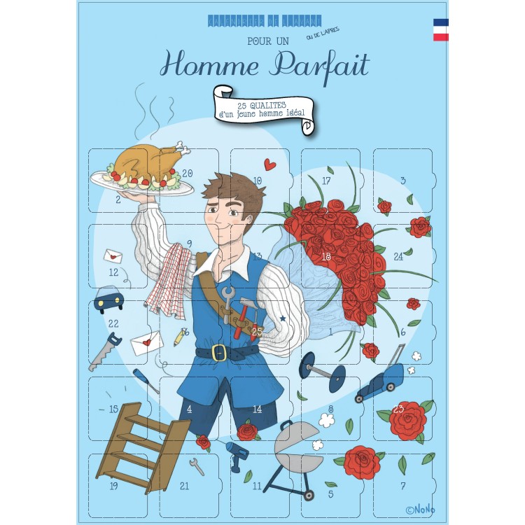 Calendrier de l'avant ou de l'après homme parfait - 25 qualités Calendrier de l'avant ou de l'après homme parfait - 25 qualités
