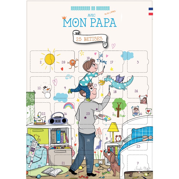 Calendrier de l'avant ou de l'après pour papa - 25 bêtises père-fils Calendrier de l'avant ou de l'après pour papa - 25 bêtises père-fils