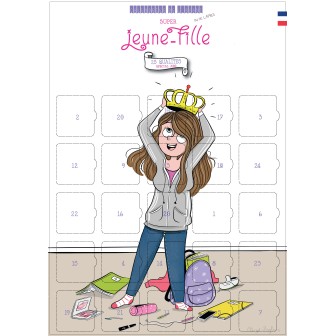 Calendrier de l'avant ou de l'après pour Jeune Fille - 25 Qualités
