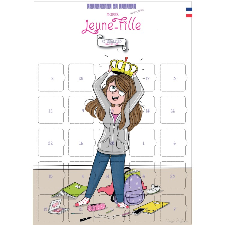 Calendrier de l'avant ou de l'après pour Jeune Fille - 25 Qualités Calendrier de l'avant ou de l'après pour Jeune Fille - 25 Qualités