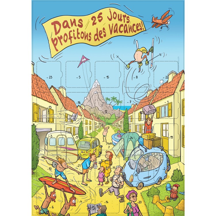 Calendrier de l'avant Vacances 25 jours avant les vacances Calendrier de l'avant Vacances 25 jours avant les vacances