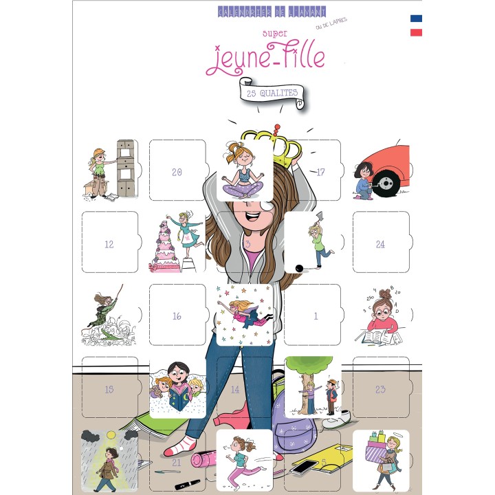 Calendrier de l'avant ou de l'après pour Jeune Fille - 25 Qualités