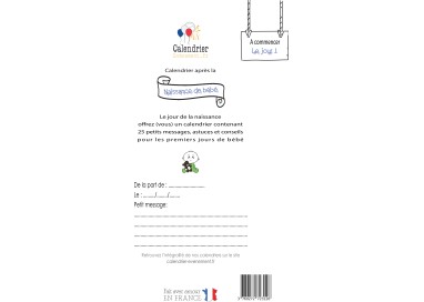 Calendrier De L Apres Naissance 25 Jours Pour Feter L Arrivee De Bebe Calendrier De L Apres Naissance 25 Jours Pour Feter L Arrivee De Bebe