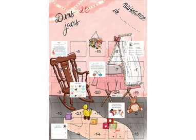 Cadeau Avant La Naissance Fille Compte A Rebours Calendrier 25 Jour Cadeau Avant La Naissance Fille Compte A Rebours Calendrier 25 Jour