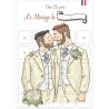 Calendrier Mariage Gay hommes 25 jours Avant le jour J