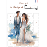 Calendrier Mariage 25 jours Après le jour J