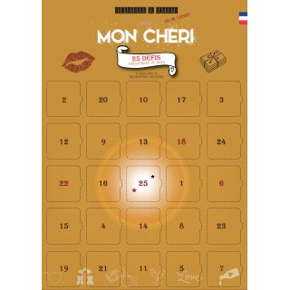 Pack 2 calendriers Couple - Ma Chéri & Mon chéri - 25 défis