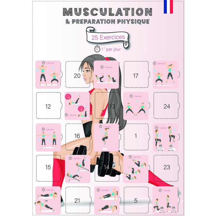 Musculation, 25 exercices, détail