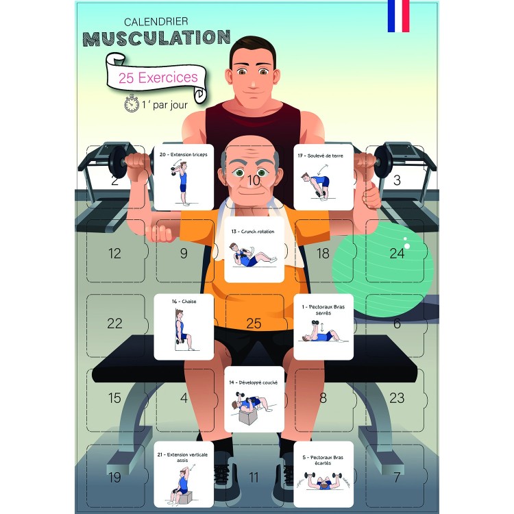 Musculation, 25 exercices, détail