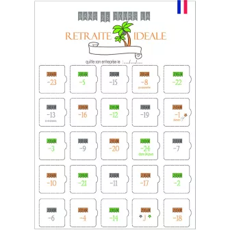 Calendrier de l'avant retraite