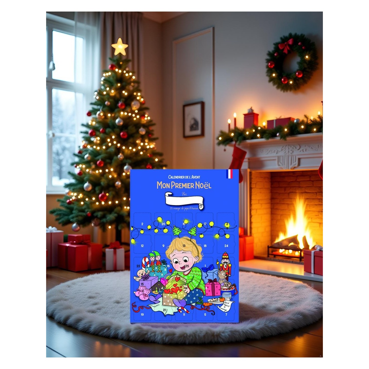 Calendrier de l’avent 1er Noel | 25 messages d'amour pour bébé