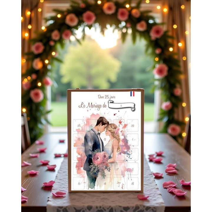 Calendrier de l'Avant Mariage 25 jours Astuces et Conseils