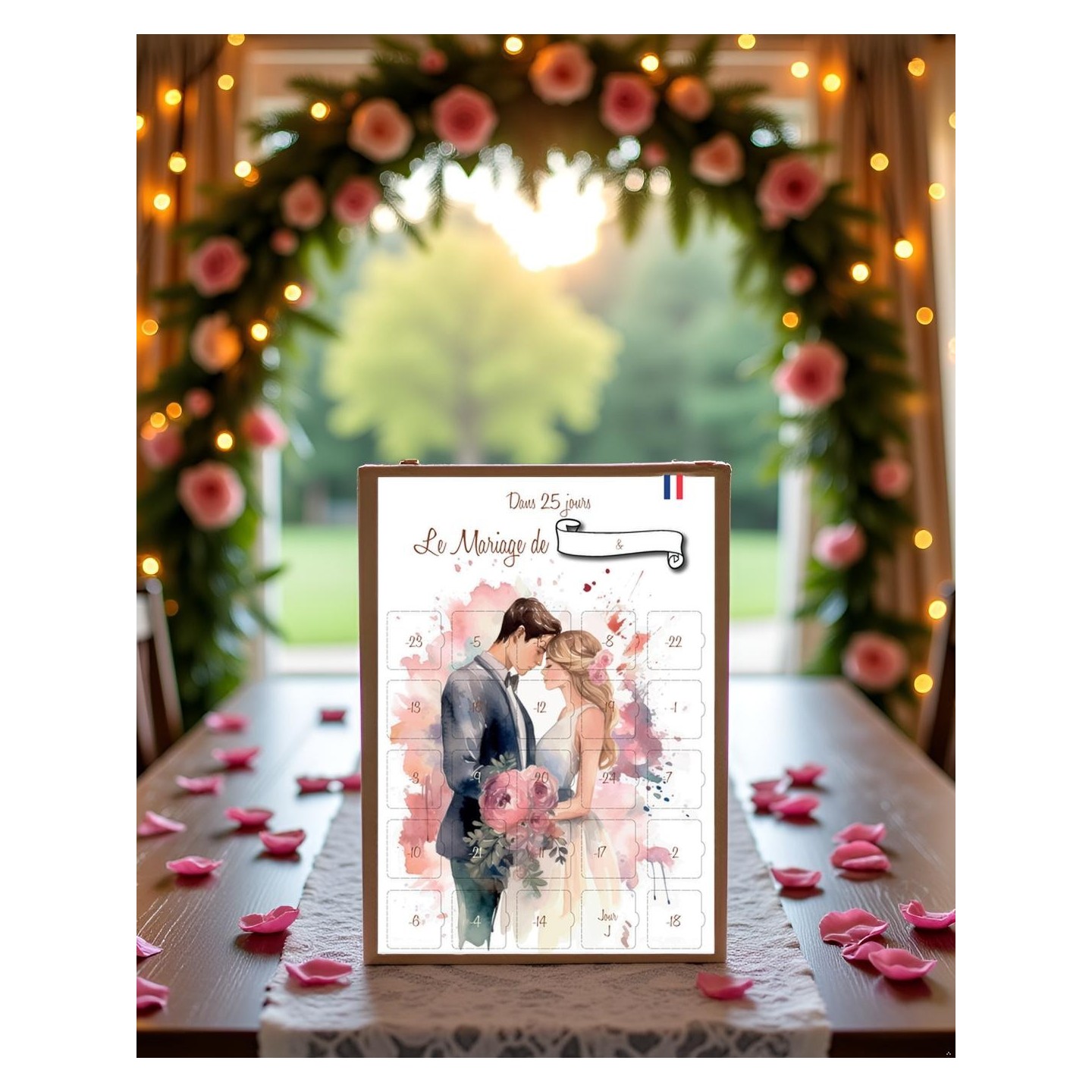 Calendrier de l'Avant Mariage 25 jours Astuces et Conseils