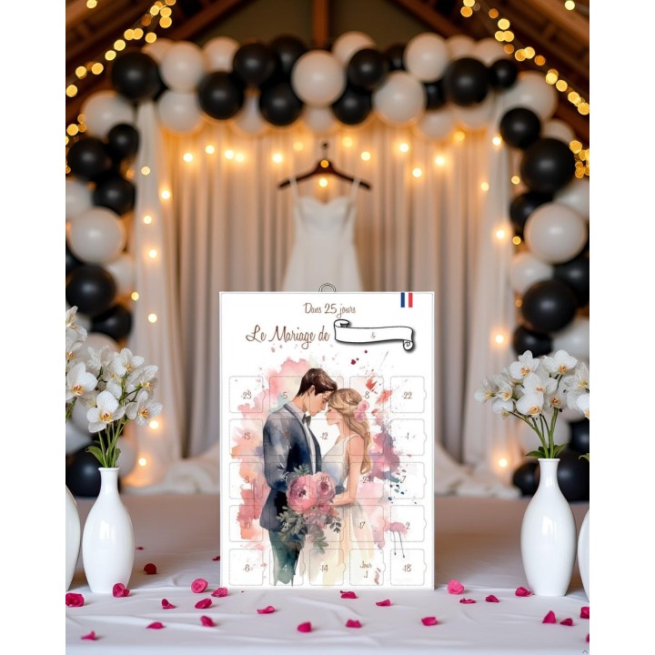 Calendrier de l'Avant Mariage 25 jours Astuces et Conseils