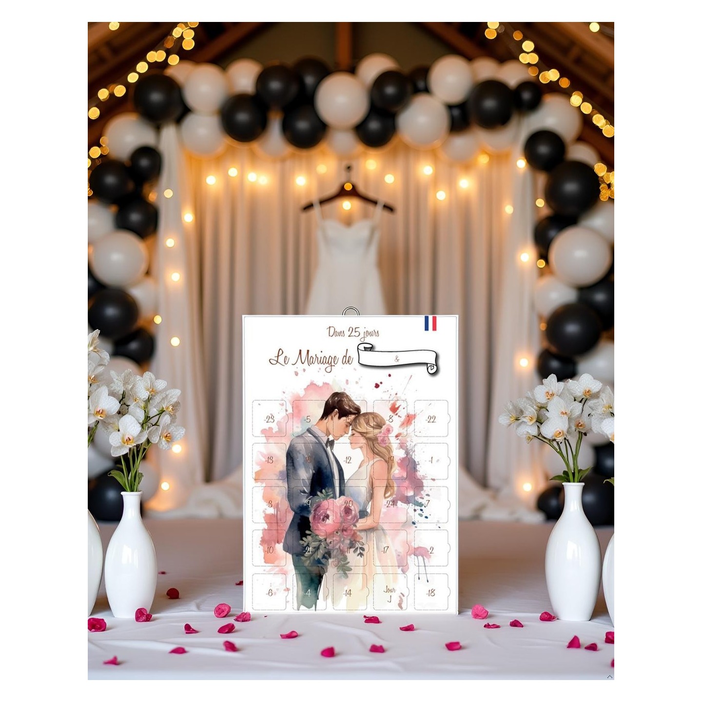 Calendrier de l'Avant Mariage 25 jours Astuces et Conseils