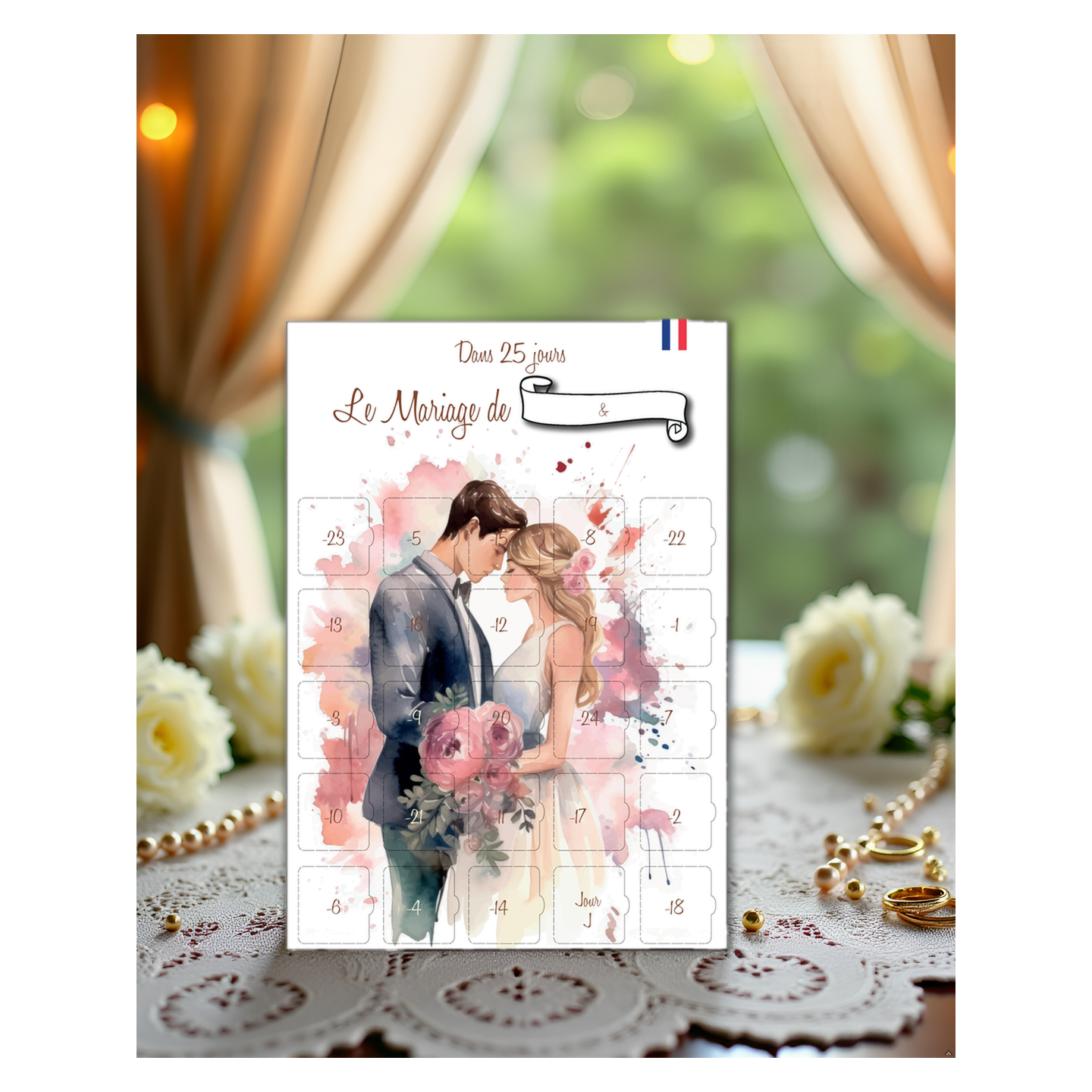 Calendrier de l'Avant Mariage 25 jours Astuces et Conseils