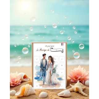 Calendrier Mariage 25 jours Après le jour J