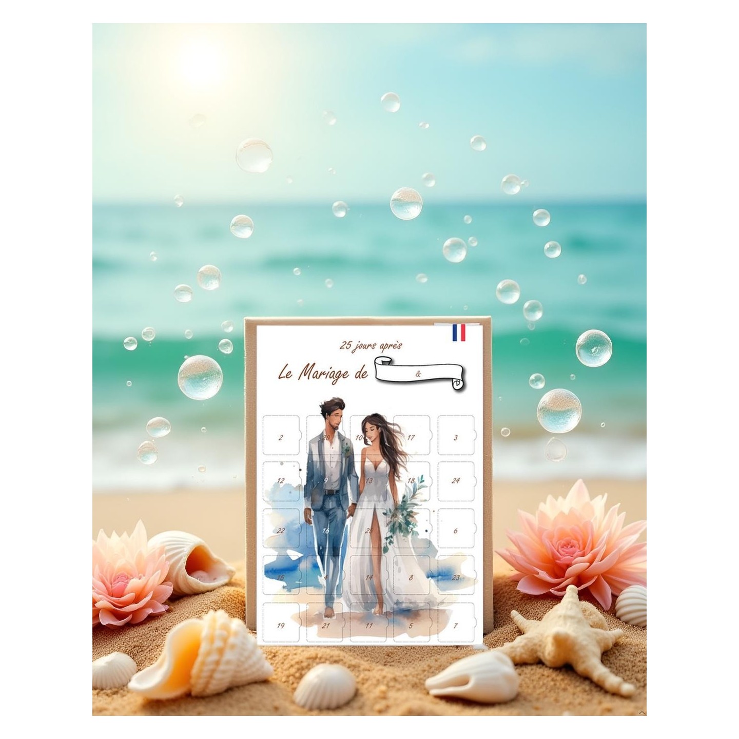 Calendrier Mariage 25 jours Après le jour J