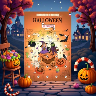 Calendrier de l'avant ou de l'après Halloween 25 farces