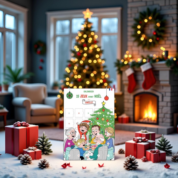 Calendrier de l'avent 25 jeux en Famille