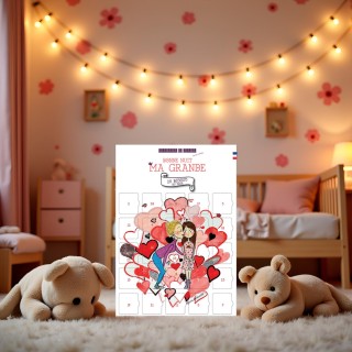 Calendrier des bisous bonne nuit ma grande - 25 bisous du soir pour...