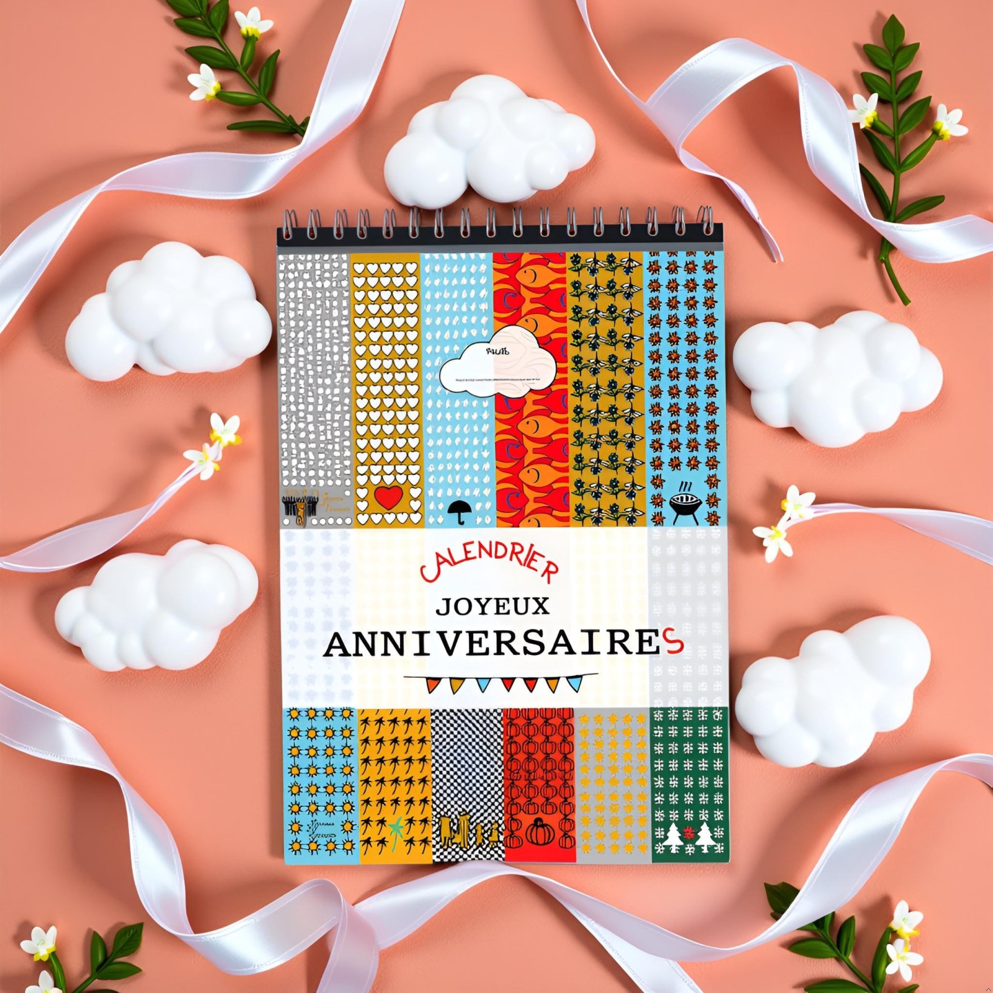 Calendrier Anniversaires perpetuel - Cadeau Anniversaire Bloc 14 pa...
