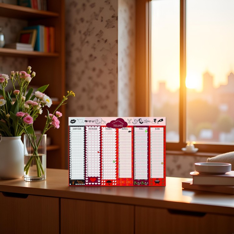 Calendrier perpetuel couple