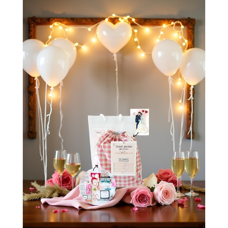 Pochon mariage, 25 cadeaux, détail