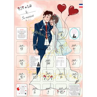 Calendrier Après le Mariage 25 jours - Messages et Astuces