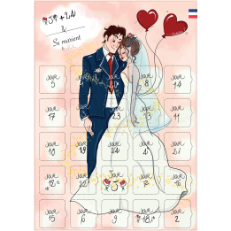 Calendrier Après le Mariage 25 jours - Messages et Astuces