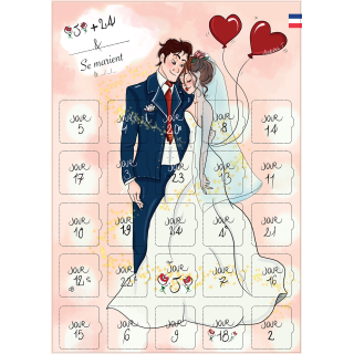 Calendrier Après le Mariage 25 jours - Messages et Astuces