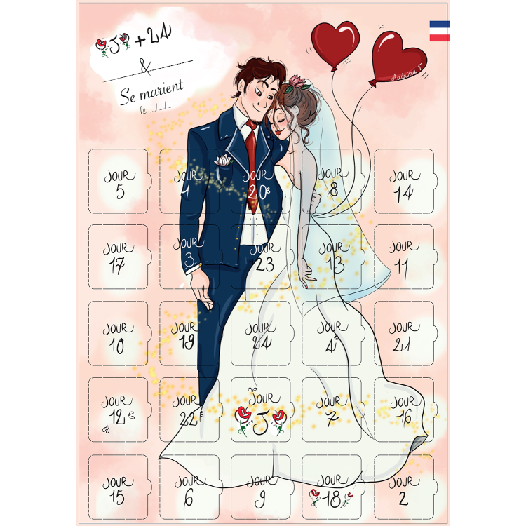 Calendrier Après le Mariage 25 jours - Messages et Astuces Calendrier Après le Mariage 25 jours - Messages et Astuces