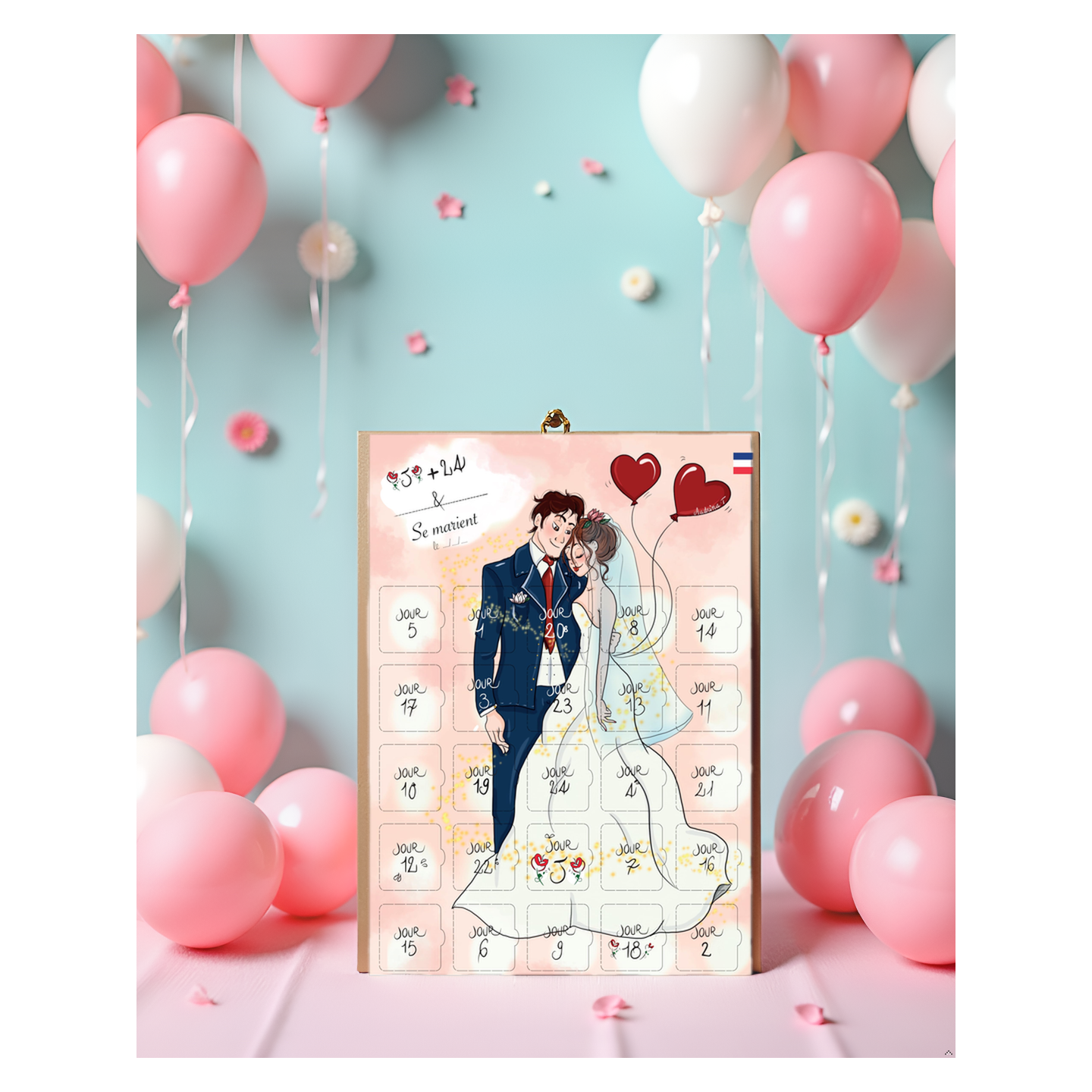 Calendrier Après le Mariage 25 jours - Messages et Astuces