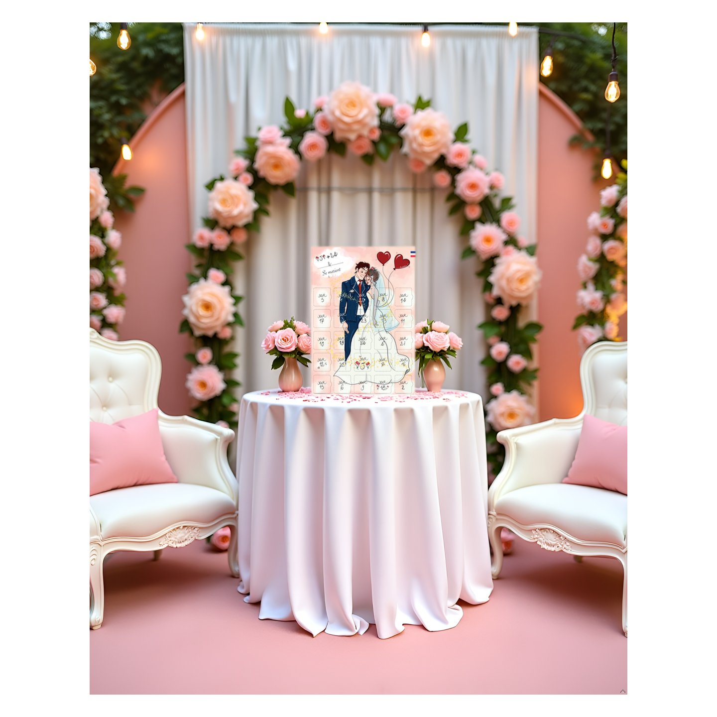 Calendrier Après le Mariage 25 jours - Messages et Astuces