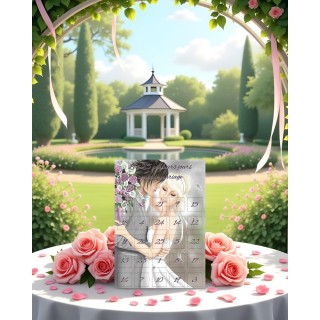 Calendrier cadeau les 25 premiers jours après le mariage