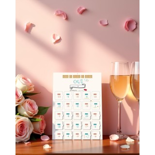 Calendrier de l'avent Mariage Compte à rebours 25 jours