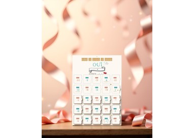 Calendrier de l'avent Mariage Compte à rebours 25 jours