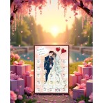 Calendrier compte a rebours avant le mariage 25 jours cadeaux
