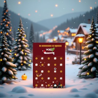 Calendrier de l'avent Noel spécial jeune retraité 25 mots sur la re...