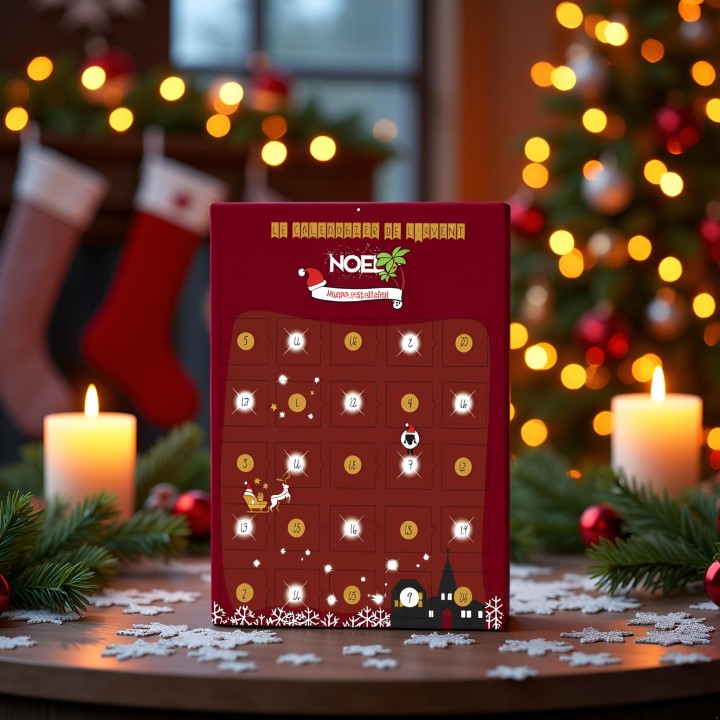 Calendrier de l'avent Noel spécial jeune retraité 25 mots sur la re...