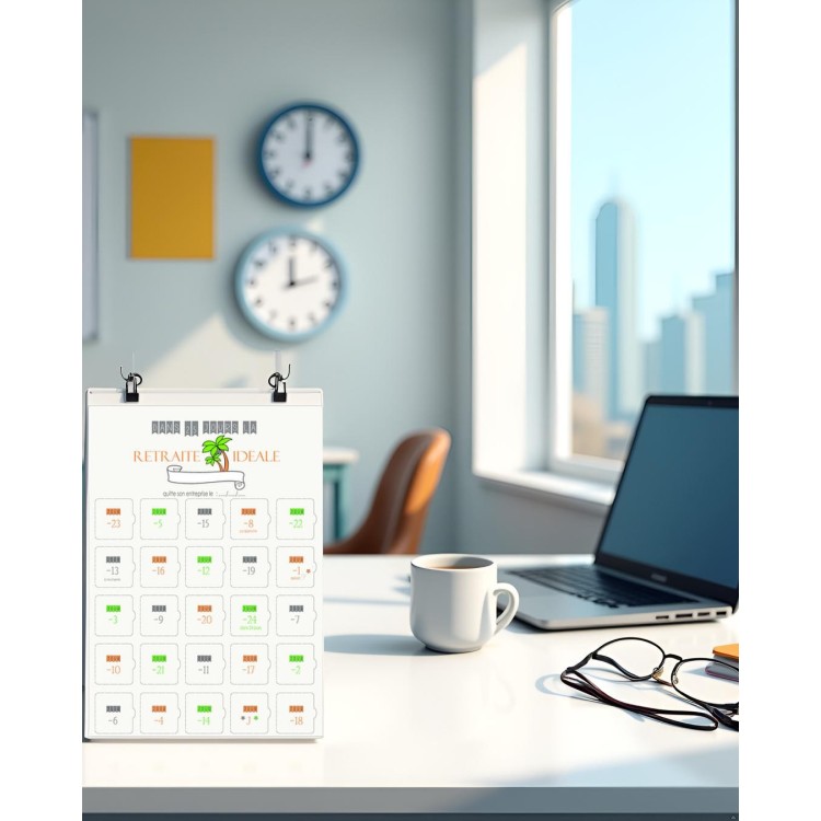 Calendrier compte à rebours départ à la retraite cadeaux