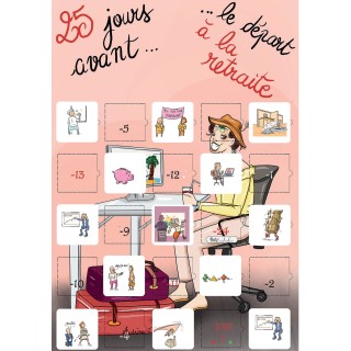Calendrier de l'avent départ en retraite humoristique