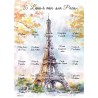 Calendrier des 25 lieux à voir sur Paris