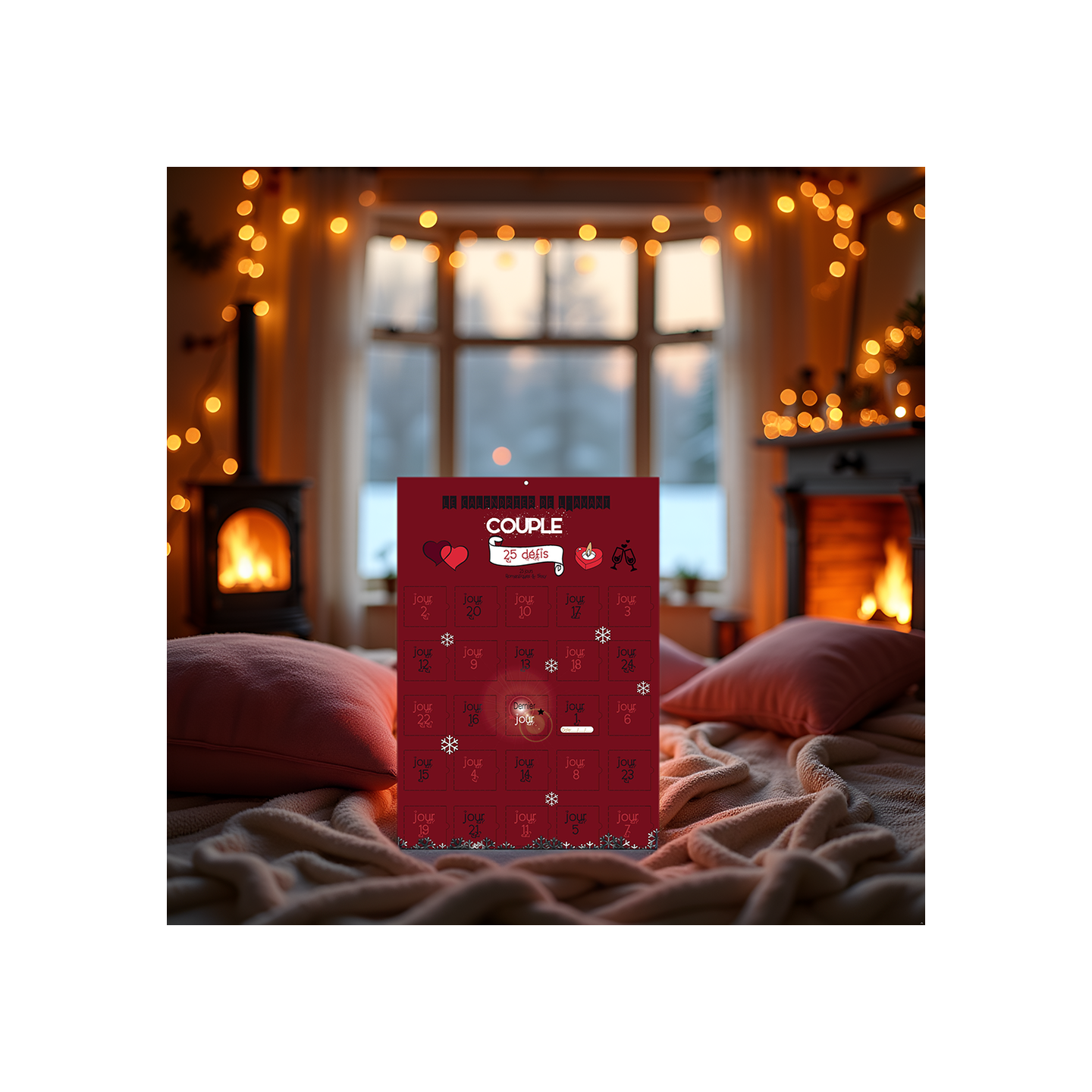 Calendrier de l'avent spécial couple 25 défis