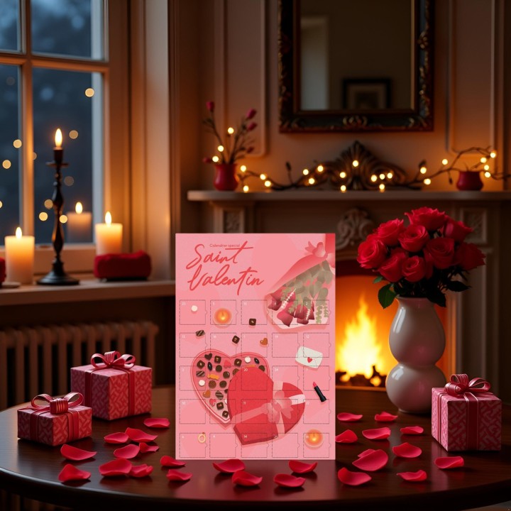 Calendrier spécial Saint Valentin cadeau pour couple