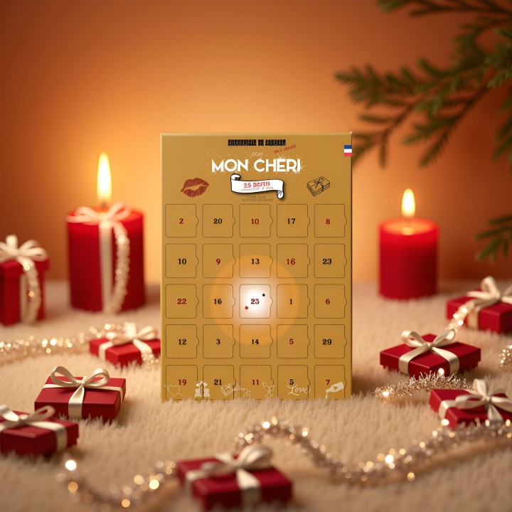 Pack 2 calendriers Couple - Ma Chéri & Mon chéri - 25 défis