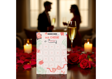 Calendrier de l’avent MA CHERIE – 25 Bons d'amour